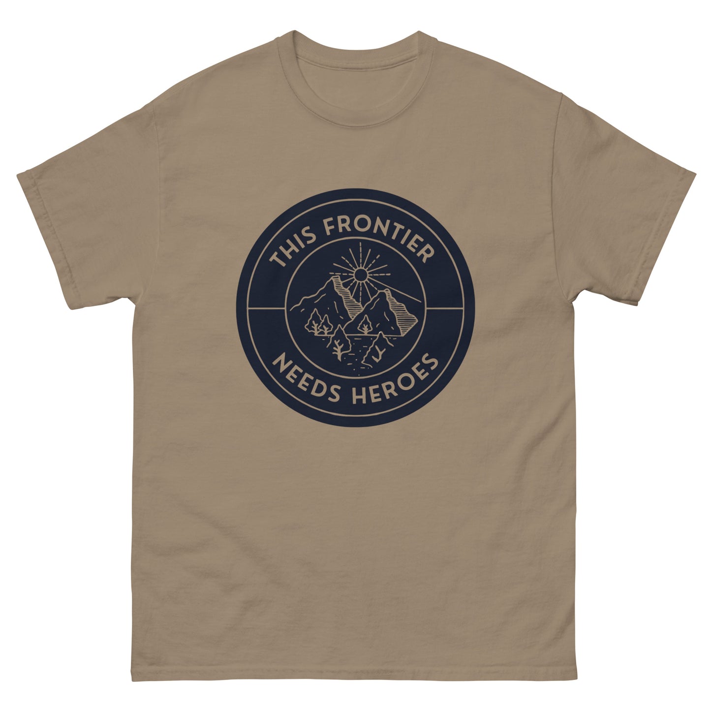 This Frontier Needs Heroes — Men's Classic Tee (Charcoal)
