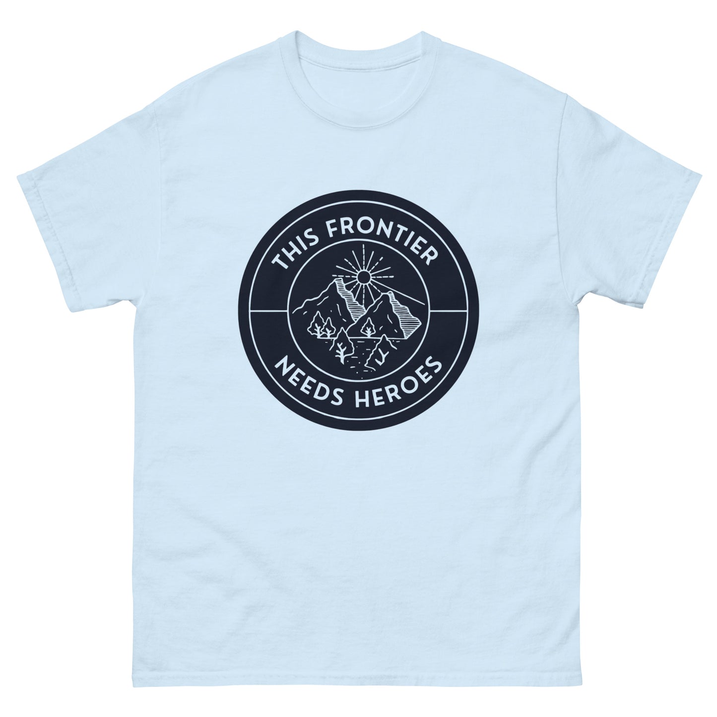 This Frontier Needs Heroes — Men's Classic Tee (Charcoal)