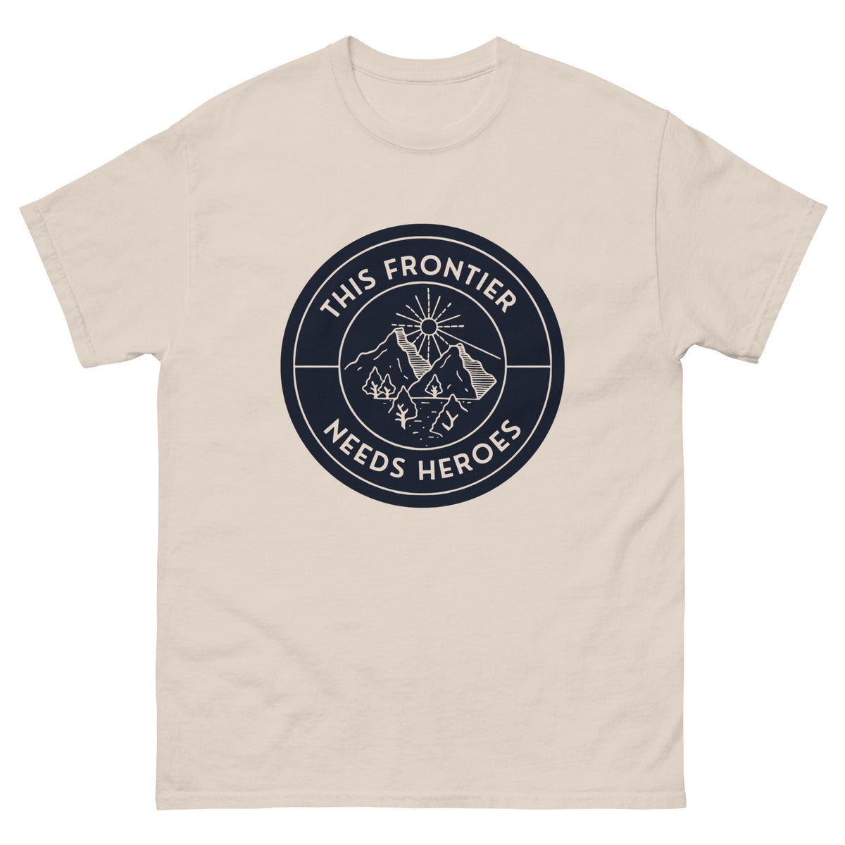 This Frontier Needs Heroes — Men's Classic Tee (Charcoal)