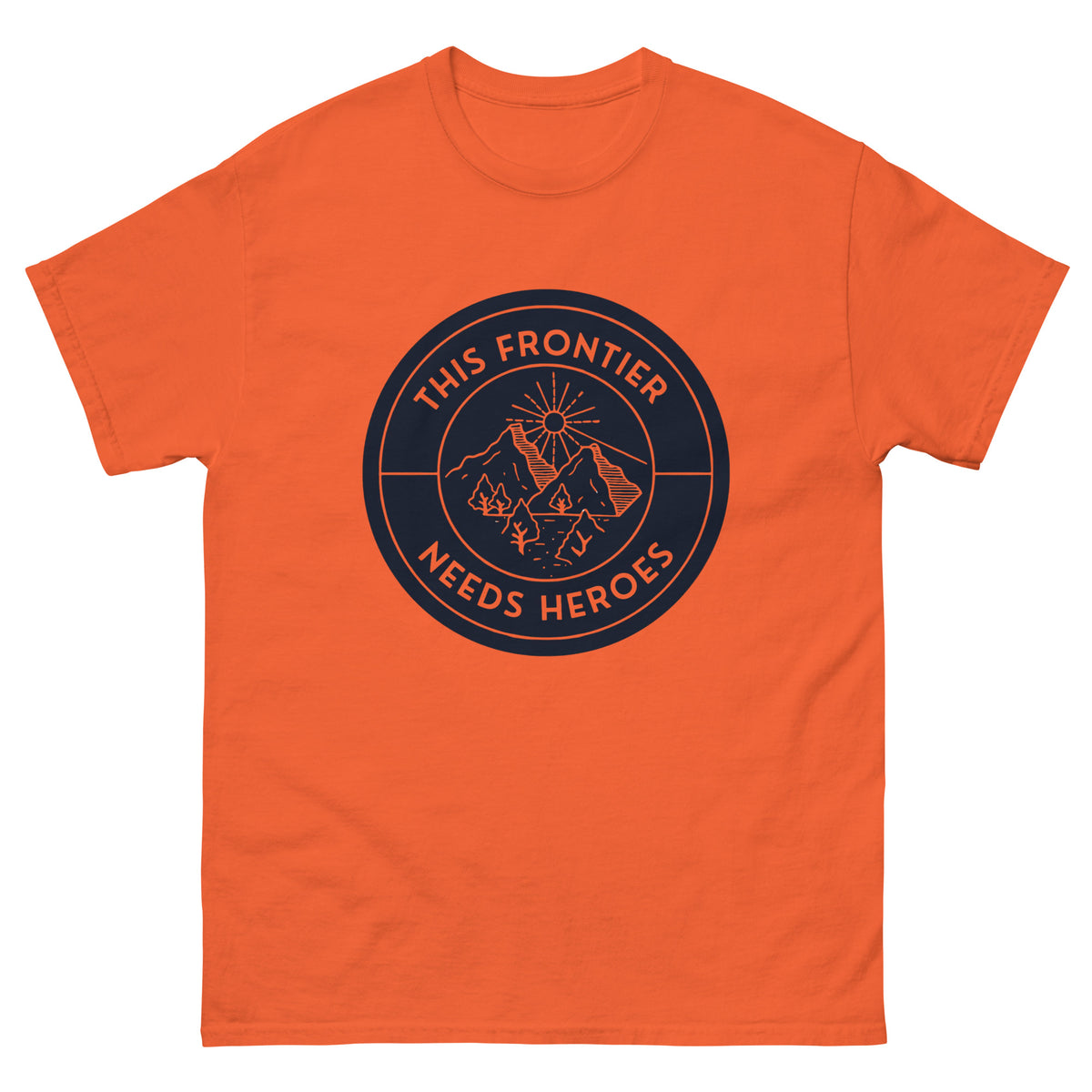 This Frontier Needs Heroes — Men's Classic Tee (Charcoal)