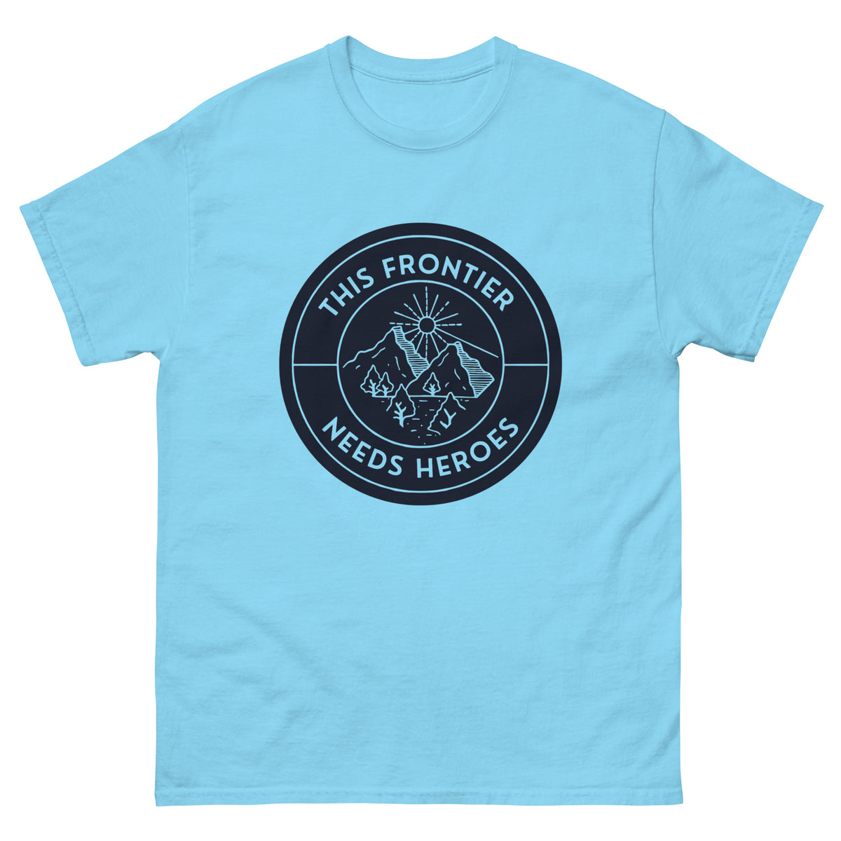 This Frontier Needs Heroes — Men's Classic Tee (Charcoal)