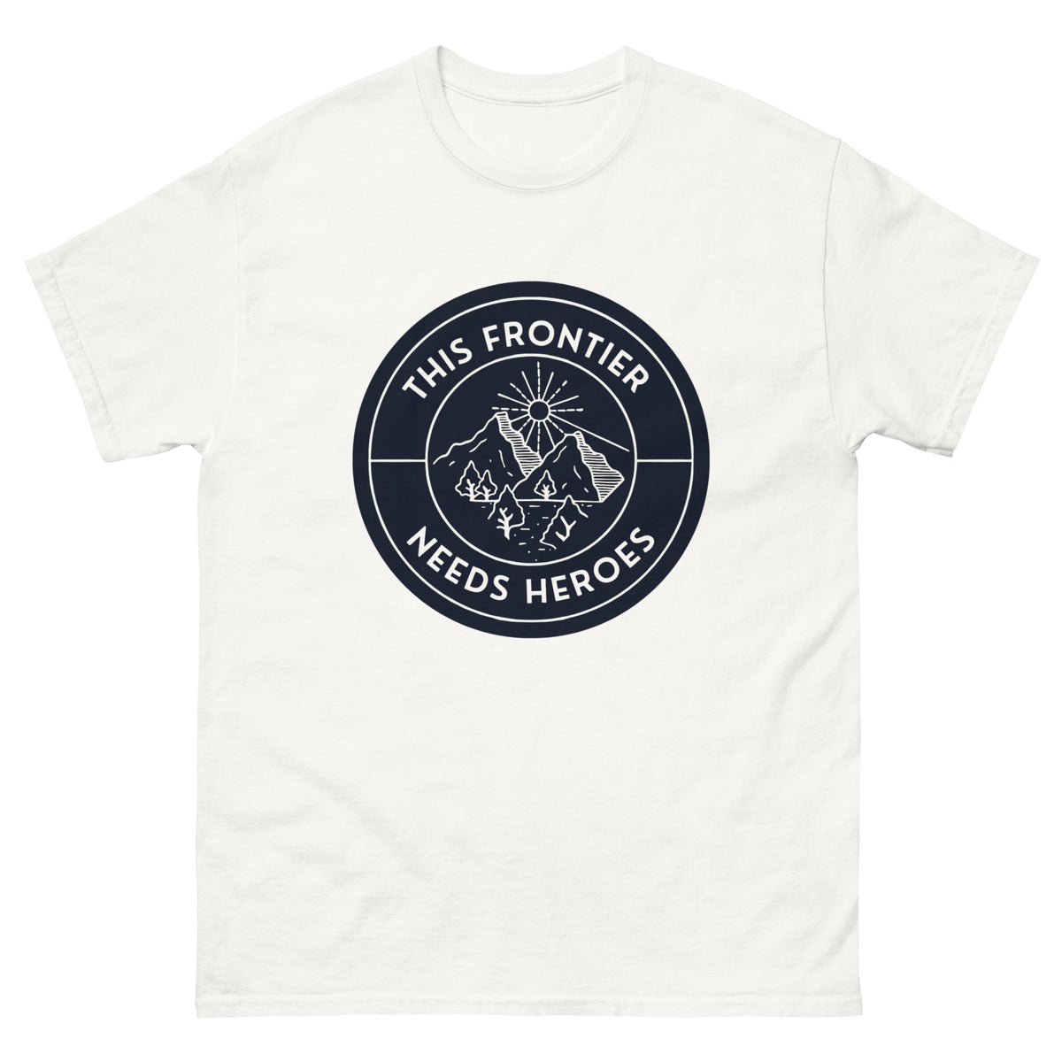 This Frontier Needs Heroes — Men's Classic Tee (Charcoal)
