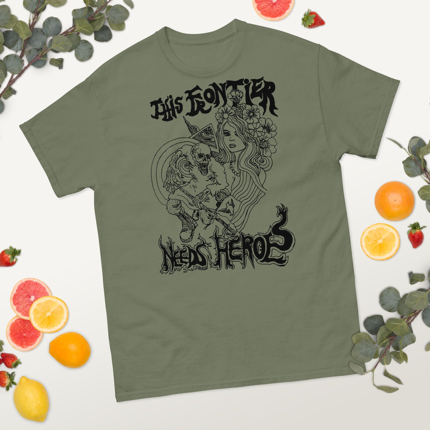 This Frontier Needs Heroes — Men's Classic Tee